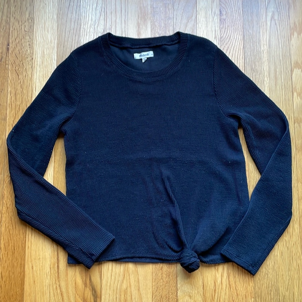 Madewell Elwood Knot Front Top  Size Medium